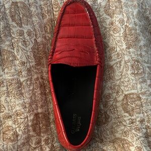 G.H. Bass Weejuns Crocodile Embossed Loafers